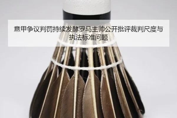 意甲争议判罚持续发酵罗马主帅公开批评裁判尺度与执法标准问题